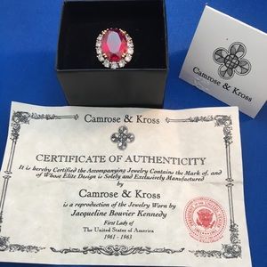 Camrose & Kross “JBK” Faux Ruby Ring